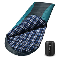 Bessport Saco de Dormir Franela del algodón, por 3-4 Estaciones, Ultra-Compacto y Ligero, 220 cm x 80 cm, para Viajes, Camping, Senderismo, Escalada-G características