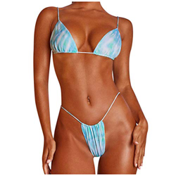 Mujer Conjunto Bikini Tiras Talle Alto Sexy Traje De Baño Cuello Halter Push Up Flores Braga Triangulo Alta, Bañadores para Mujer Conjuntos de Bikinis precio
