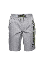 Superdry Classic Boardshort Bermudas, Gris Plateado, L para Hombre en oferta