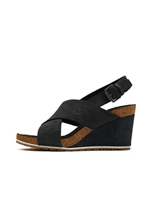 Timberland Capti Sunset, Sandalia para Mujer 39 5 Negro