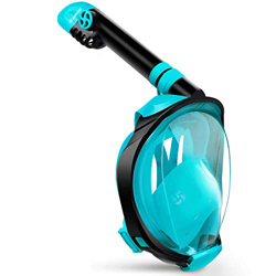 Greatever Máscara de Buceo Snorkel Esnórquel Integral Plegable Anti-Vaho Anti-Fuga Gafas Cara Completa 180 ° Vista panorámica Apoyo Camara Deportiva p en oferta