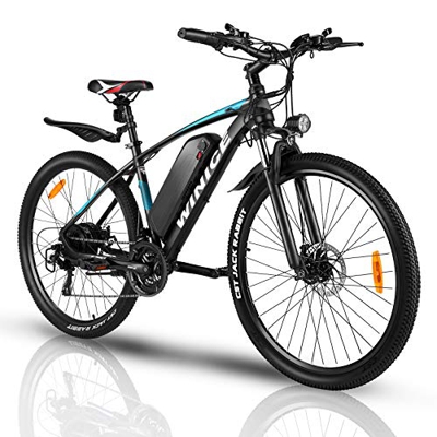 VIVI Bicicleta Eléctrica 350 W, Bicicleta Eléctrica de Montaña con Batería Extraíble 36 V/10,4 Ah, Velocidad Máxima 32 km/h, 21 Velocidades, Kilometra