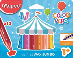 Maped Color' Peps Jumbo, Set de 12 Crayones en oferta