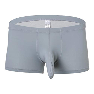 OPAKY Nueva Calzoncillo Slip Bóxer para Hombre Ropa Interior Masculina Transpirable de Nariz de Elefante Transpirable con Bala de Hielo Pantalones Cor