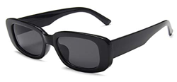 JFAN Gafas de sol Rectangulares para Mujeres Hombres Gafas pequeñas Retro con Protección UV400 de Marco Cuadrado precio