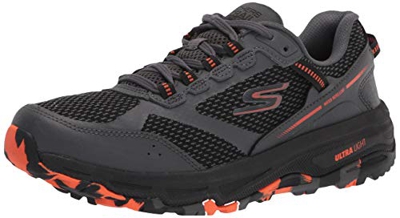 Skechers Men's GOrun Altitude-Performance Running & Hiking Trail Running Sneaker, Charcoal/Orange/Black, 13