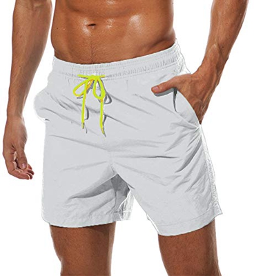 Pantalones Cortos de Playa Hombre Bañadores de natación Secado rápido Pantalones Cortos de Verano Pantalones Cortos de Verano Forro de Malla