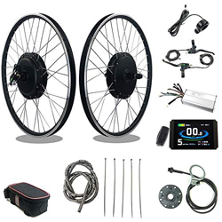 RICETOO Kit de conversión de Bicicleta eléctrica 48V 1000W 20"24" 26"27.5" 28"29''700C Rueda Trasera de Cassette E-Bike Ciclismo Hub Motor con Pantall precio