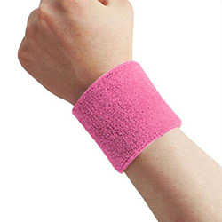 Fangfeen 1x Unisex Tela de Toalla de algodón Banda de Sudor Deportes Reloj de Pulsera de Tenis, de Punto Muñequera, Yoga Absorbe Sudor el Wristband en oferta