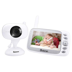 Vigilabebés Pantalla LCD de 4.3 '' Expandible 2 cámaras,Bebé Monitor Videovigilancia Recargable, Visión Nocturna, Activación por voz VOX, Audio Bidire precio