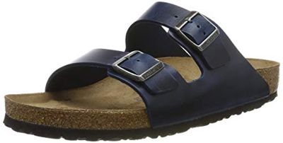 Birkenstock Arizona SFB, Sandalias de Punta Descubierta para Hombre, Azul (Bleu Bleu), 42 EU