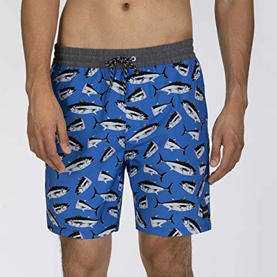 Hurley M Party Pack Volley 18' Bañador, Hombre, Pacific Blue, L