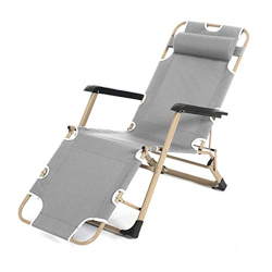sogesfurniture Tumbona Silla Reclinable y Plegable de Jardín, Tumbona de Playa reclinable, Silla Exterior reclinable, con Estructura de Robusto Acero, precio