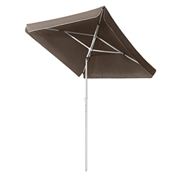 UISEBRT 200 x 125 cm sombrilla playa rectangular plegable protección UV 50+ – Sombrilla de jardín para terraza, mercado, balcón, jardín, terraza precio