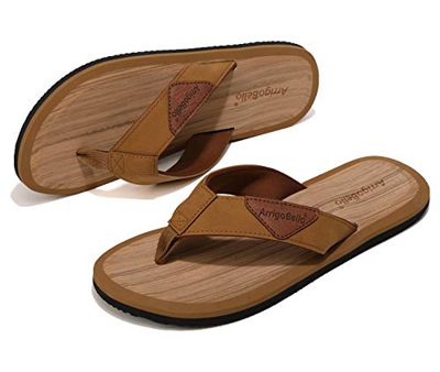 ARRIGO BELLO Chanclas Hombre Flip Flops Antideslizantes Cómodo Espacioso Verano Playa Frio Talla 41-46 (marrón, 44, Numeric_44)