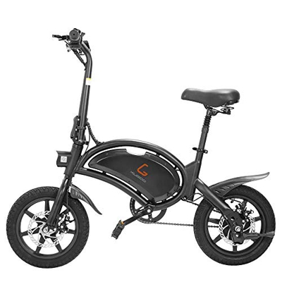 Bicicleta eléctrica Plegable, batería de 48v 400w, Velocidad de hasta 45km/h, 25±3km de Largo Alcance, 14" neumáticos, Bicicleta Urbana Unisex para Ad