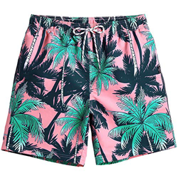 MaaMgic Hombre Bañador de Playa Tropical Vacaciones y Viajes en Verano con Bolsillos Coco Rosa L precio