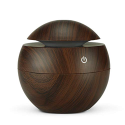 Gecheer Humidificador de Ambiente, Difusor de Aceites Esenciales 130 ml, USB, Difusor de Aire, Humidificador para Yoga, Dormitorio, Salón, Sala de Con en oferta