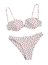 CORAFRITZ Conjunto de bikini de 2 piezas para mujer, diseño de lunares precio