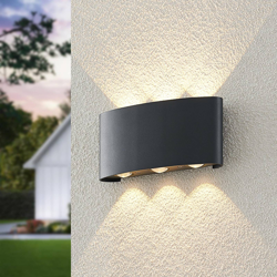 ELC Emirana aplique LED de exterior, antracita en oferta