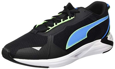 PUMA Minima, Zapatillas para Correr de Carretera Hombre, Negro Black/Elektro Green/Nrgy Blue, 41 EU