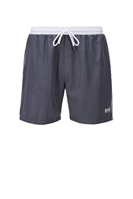 BOSS Starfish Bañador, Gris (Dark Grey 21), L para Hombre