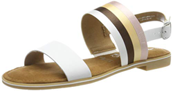 Tamaris 1-1-28114-32, Sandalia con Pulsera Mujer, Blanco (White Combi 197), 38 EU precio