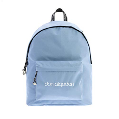 Don Algodón Mochila Mujer Casual Nailon con Puerto USB, Azul Claro, 20 L