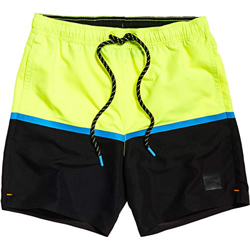 Superdry Colour Block Swim Pantalones Cortos, Amarillo (Neon Yellow 24k), XL para Hombre en oferta