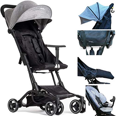 Silla de Paseo Piuma0+ Platinum Ultraligero 2.0 De Viaje Reclinable Súper Equipado de 3 meses hasta 25 Kg Plegable Cochecito Compacto y Carrito Ligero