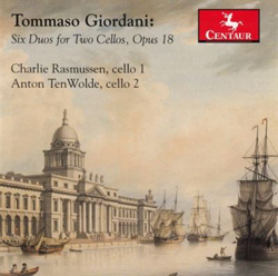 Tommaso Giordani. Six Duos for Two Cellos, Opus 18 precio