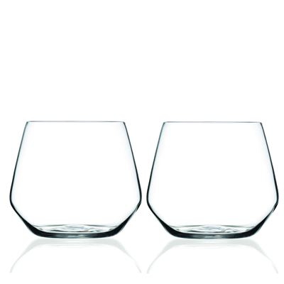 Set 2pc vasos de agua Bergner Cristal 380ml