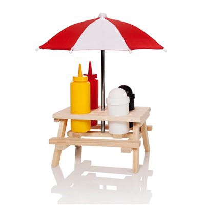 Kit de Barbacoa para Especias y Salsas, Set de Picnic 19 x 16 x 10,5 cm