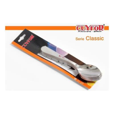 Set Cucharas Postre 1,5mm., a la Cuina, -classic-, 6uds