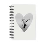 Libreta A6 La Volátil corazón plata pautado