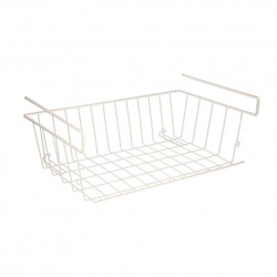 Cesta Bajo Estante Colgante Blanca 39x25x11cm. características