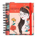 Agenda escolar Erik 2019|20 Día por página Tattoo Flowers Rojo características
