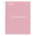Libreta Miquelrius A5 emotions pautado rosa características