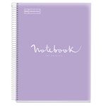 Libreta Miquelrius A5 emotions cuadrícula lavanda