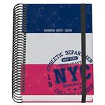 Agenda escolar 2019-2020 A6 día por página Premium NYC