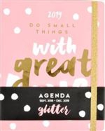Agenda premium 2018-19 Glitter semana vista