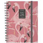 Cuaderno en espiral Legami Flamingo A5 Pautado características