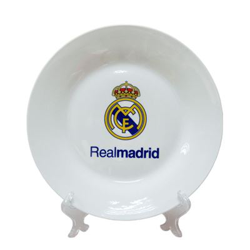 Plato decoración de cerámica Real Madrid Blanco en oferta