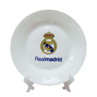 Plato decoración de cerámica Real Madrid Blanco
