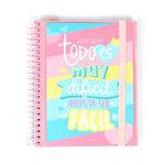 Agenda escolar 2018-19 semana vista Todo es muy difícil antes de ser fácil características