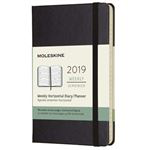 Agenda Moleskine 2019 Semana vista horizontal pocket Negro precio