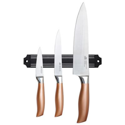 Set 3 cuchillos barra magnética Bergner Copper IC características