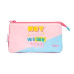 Estuche triple Erik Carouge Blue& Pink