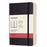 Agenda Moleskine 2019 Día por página pocket soft cover Negro características