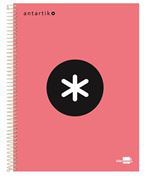 Cuaderno en espiral Antartik A4 cuadriculado coral en oferta